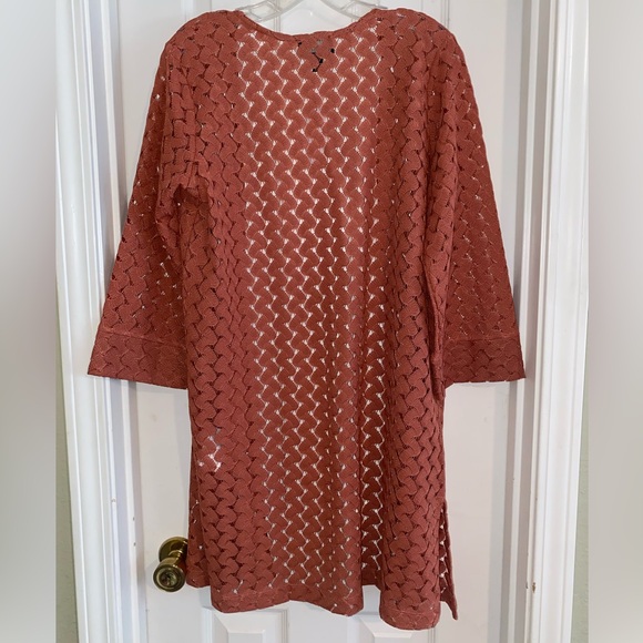 G by Giuliana Textured Two Piece Set in Rust - Picture 6 of 11